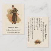 Sampson Brass, kyd, Dickens The Old Curiosity Shop Visitekaartje (Voorkant / Achterkant)