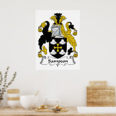 Sampson Family Crest Poster (Keuken)