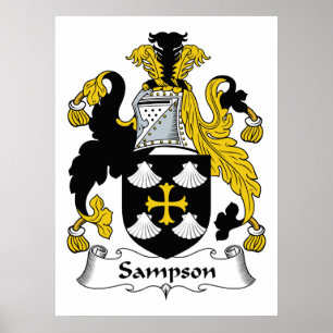 Sampson Family Crest Poster