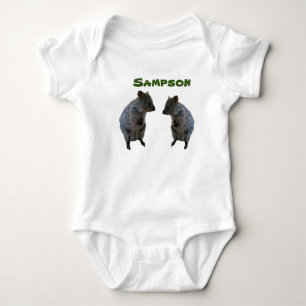Sampson Naam Met Aussie Quokkas, Baby Bodysuit