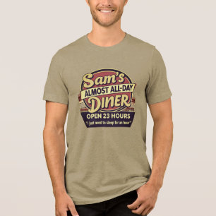 Sam's 23-uurs diner Tri-Blend shirt