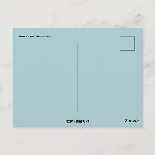 Sams Gap Tennessee Briefkaart (Achterkant)