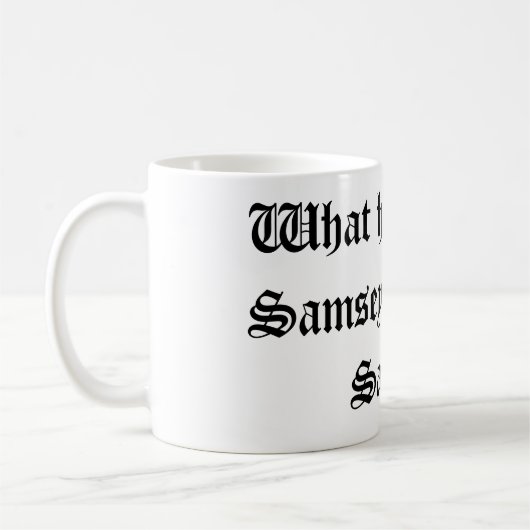 Samsey koffiemok (Links)