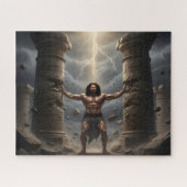 Samson Breaking the Philistine Pillars Puzzle Legpuzzel (Horizontaal)