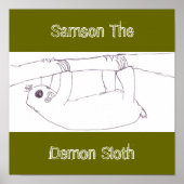 samson de demon sloth poster (Voorkant)