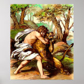 samson doodt een klein poster leeuw (Voorkant)