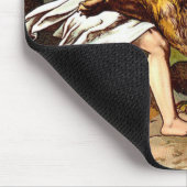 samson doodt een kleine leeuwenkopper muismat (Hoek)