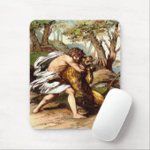 samson doodt een kleine leeuwenkopper muismat (Met muis)