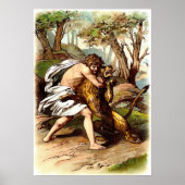 Samson en de leeuw poster (Voorkant)