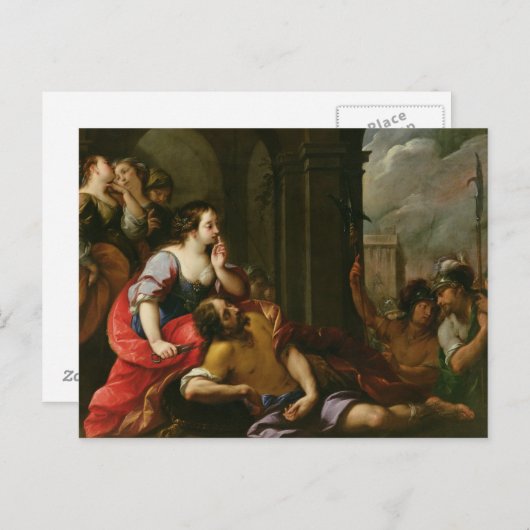 Samson en Delilah Briefkaart (Voorkant / Achterkant)