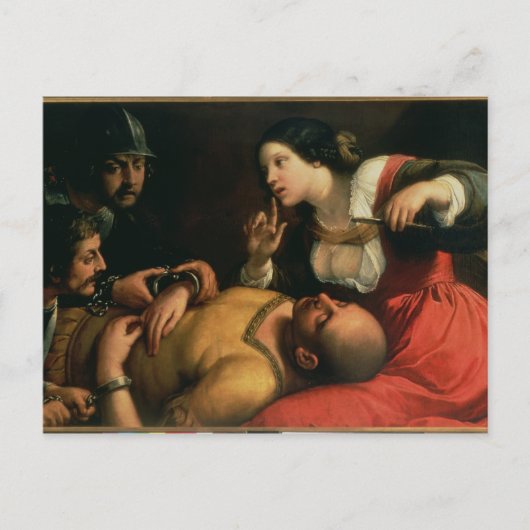 Samson en Delilah Briefkaart (Voorkant)