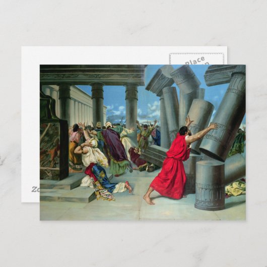 Samson en Delilah Briefkaart (Voorkant / Achterkant)