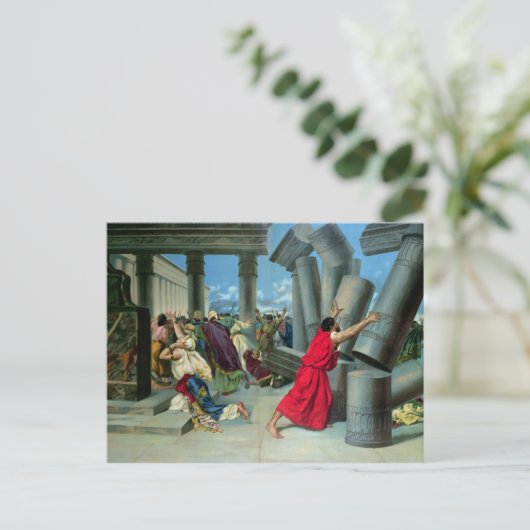 Samson en Delilah Briefkaart (Staand voorkant)