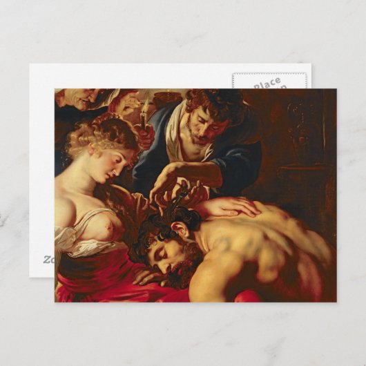 Samson en Delilah, c.1609 Briefkaart (Voorkant / Achterkant)