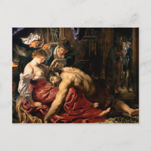 Samson en Delilah, c.1609 Briefkaart