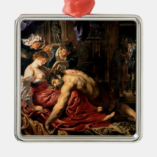 Samson en Delilah, c.1609 Metalen Ornament (Voorkant)