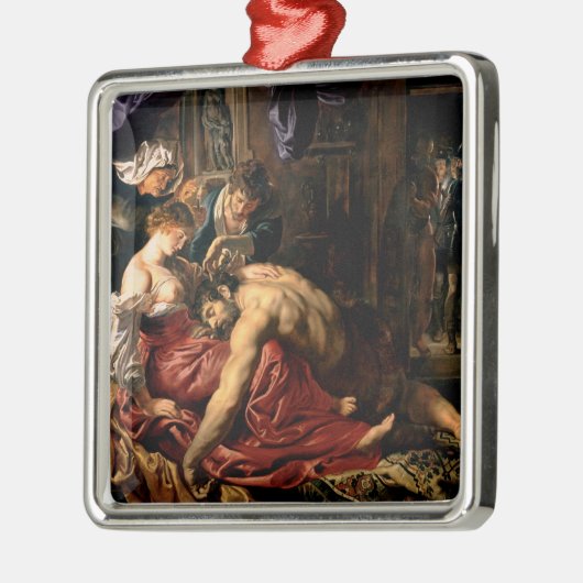 Samson en Delilah, c.1609 Metalen Ornament (Links)