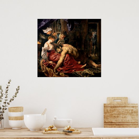 Samson en Delilah, c.1609 Poster (Keuken)