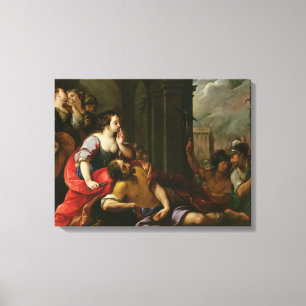 Samson en Delilah Canvas Afdruk