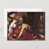 Samson en Delilah door Peter Paul Rubens Briefkaar Briefkaart (Voorkant / Achterkant)