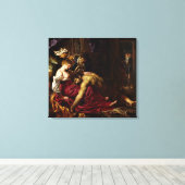 Samson en Delilah door Peter Paul Rubens Canvas Afdruk (Insitu (Houten vloer))