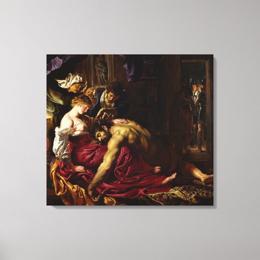 Samson en Delilah door Peter Paul Rubens Canvas Afdruk (Voorkant)