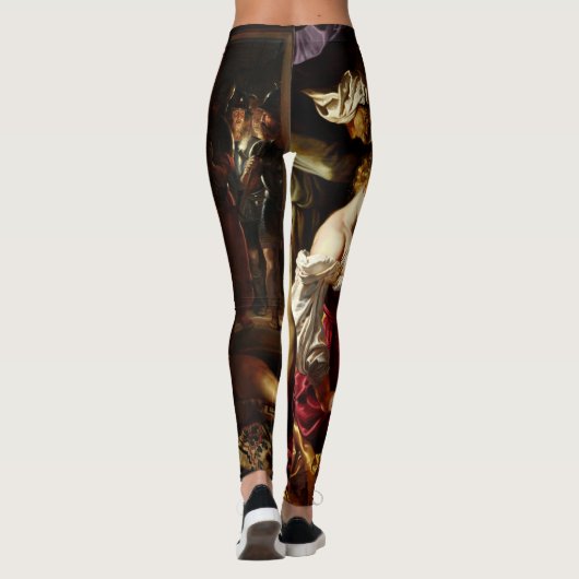 Samson en Delilah door Peter Paul Rubens Leggings (Achterkant)
