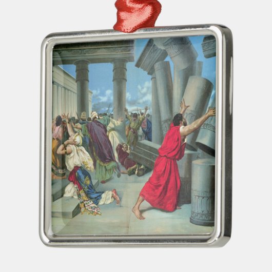 Samson en Delilah Metalen Ornament (Links)