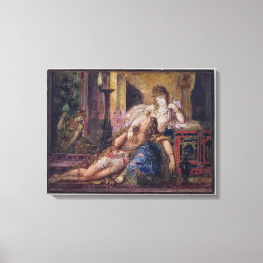 Samson en Delilah (w/c) Canvas Afdruk (Voorkant)