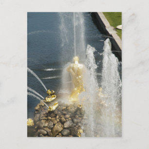Samson Fountain, Peterhof, Sint-Petersburg Briefkaart