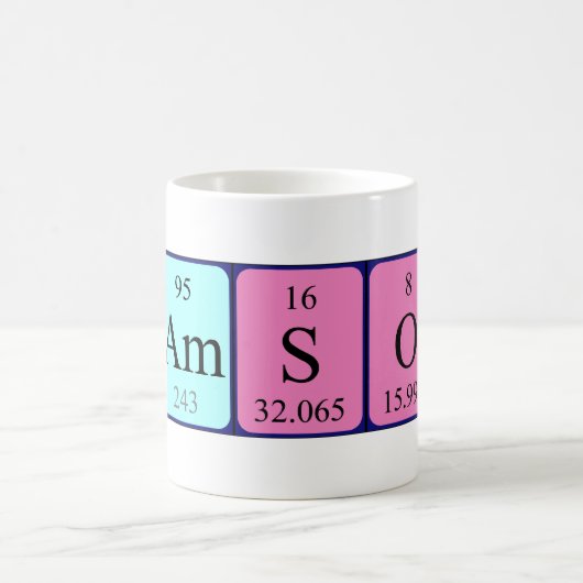 Samson periodieke lijstnaam mok (Center)