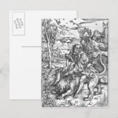 Samson slaying the lion, c.1496-98 briefkaart (Voorkant / Achterkant)
