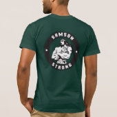Samson Strong - Bodybuilding Crest T-shirt (Achterkant)