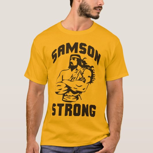 Samson Strong - Bodybuilding T-shirt (Voorkant)