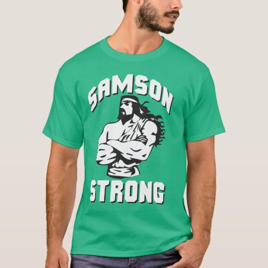 Samson Strong - Bodybuilding T-shirt (Voorkant)