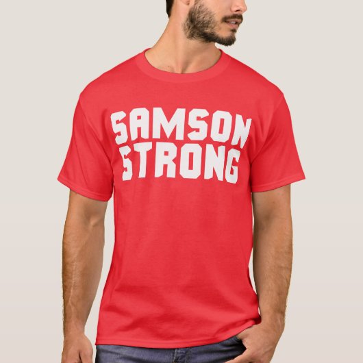 Samson Strong - Bodybuilding T-shirt (Voorkant)