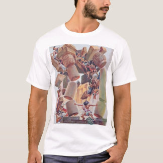 Samson vernietigt de tempel t-shirt