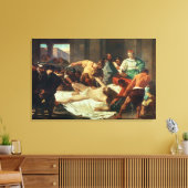 Samson verraden door Delilah (olie op canvas) Canvas Afdruk (Insitu (Woonkamer))