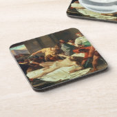 Samson verraden door Delilah (olie op canvas) Drankjes Onderzetter (Linkerzijde)