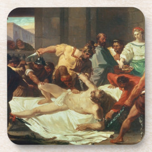 Samson verraden door Delilah (olie op canvas) Drankjes Onderzetter