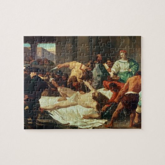 Samson verraden door Delilah (olie op canvas) Legpuzzel (Horizontaal)