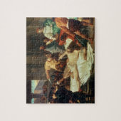 Samson verraden door Delilah (olie op canvas) Legpuzzel (Verticaal)
