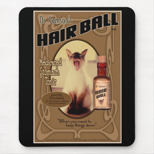 Samson's Hair Ball Tonic-muispad Muismat (Voorkant)