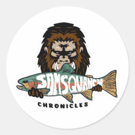 Samsquanch-Stickers Ronde Sticker