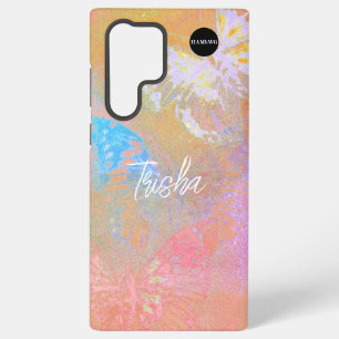 Samsung Case Butterfly Mix Distressed HAMbyWG Galaxy Hoesje