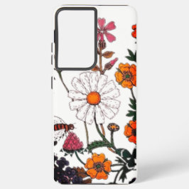 Samsung Galaxy21 Ultra hoesje Flower Design Samsung Galaxy Hoesje