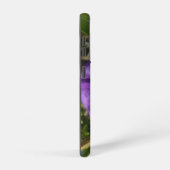 SAMSUNG GALAXY 21 Hoesje PAARSE BLOEMSTIJL ONTWERP (Rechterkant)