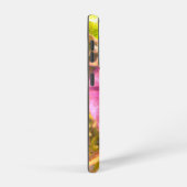 SAMSUNG GALAXY 21 Hoesje PAARSE BLOEMSTIJL ONTWERP Samsung Galaxy Hoesje (Rechterkant)