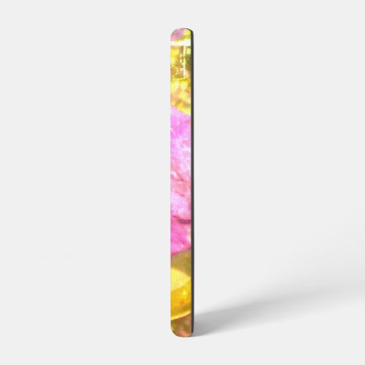 SAMSUNG GALAXY 21 Hoesje PAARSE BLOEMSTIJL ONTWERP Samsung Galaxy Hoesje (Linkerkant)