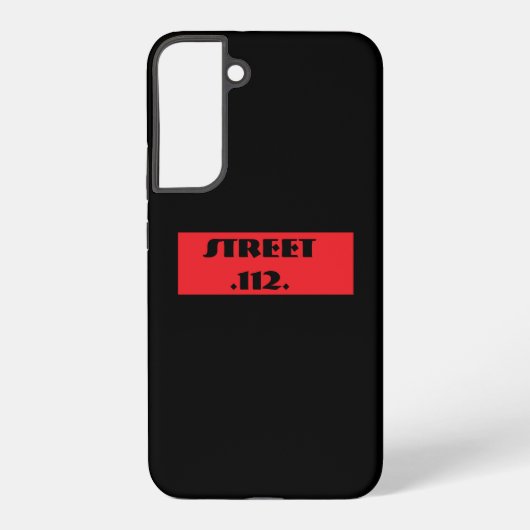 Samsung Galaxy black phone case Hoesje (Achterkant)
